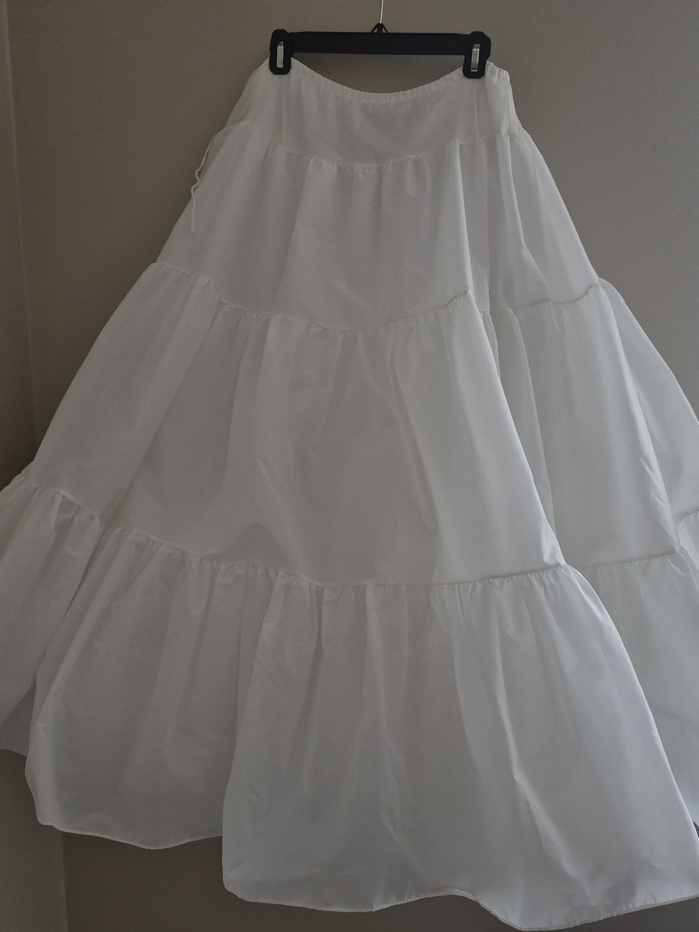 Vintage White Full Crinoline Petticoat Underskirt Bridal Costume Size 16